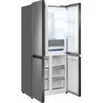 Холодильник Weissgauff WCD 450 Bru Steel Glass (No Frost, A+, 3-камерный, объем 450:287/163л, инверторный компрессор, сталь)