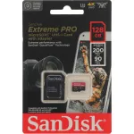 Карта памяти microSDXC 128Гб SanDisk (Class 10, 200Мб/с, UHS-I U3, адаптер на SD)