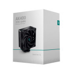 Кулер для процессора DeepCool AK400 ZERO DARK (Socket: 1150, 1151, 1151-v2, 1155, 1156, 1200, 1700, AM4, алюминий+медь, 29дБ, 4-pin PWM)