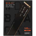 Жесткий диск SSD 500Гб Western Digital Black SN770 (2280, 5000/4000 Мб/с, 800000 IOPS, PCI-E, для ноутбука и настольного компьютера)