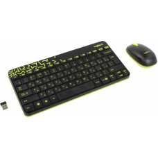 Клавиатура и мышь Logitech Wireless Combo MK240 Black USB (классическая мембранная, светодиодная, кнопок 2, 1000dpi) [920-008213]