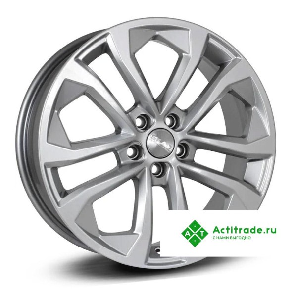 Скад Тукан R17/7J PCD 5x100 ET 45 ЦО 67,1 насыщенный серебристый