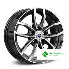 КиК Фрост R15/6.5J PCD 5x108 ET 42 ЦО 67,1 черный с полированной лицевой поверхностью