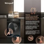 Стиральная машина Weissgauff WM 4106 D Edition(фронтальная, макс:6кг, черный)
