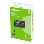 Внешний жесткий диск SSD 1Тб ADATA (600/600 Мб/с, USB 3.2 Gen 2 Type-A, внешний)