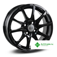 RST R035 R15/6J PCD 4x100 ET 46 ЦО 54,1 черный глянцевый