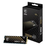 Жесткий диск SSD 500Гб MSI SPATIUM (2280, 2200/1150 Мб/с, 200000 IOPS, PCIe 3.0 x4 (NVMe), для ноутбука и настольного компьютера)