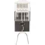 Коннектор Hyperline PLUG-8P8C-UV-C6-TW-SH-10