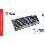 Клавиатура MSI VIGOR GK30 ( плунжерные, 104кл)