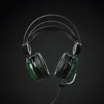 Гарнитура Oklick HS-L500G TOXIC (оголовье, с проводом, полноразмерные, 2 x mini jack 3.5 mm, USB, 380г)