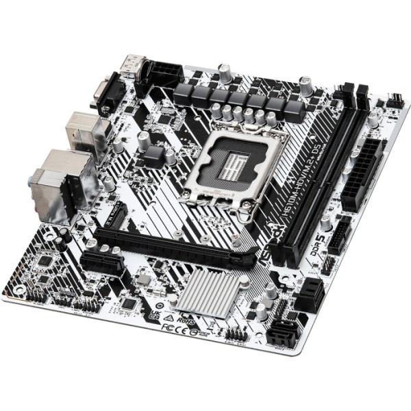 Материнская плата ASRock H610M-HDV/M.2+ D5 (SocketLGA1700, Intel H610, 2xDDR5, microATX)