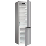 Холодильник Gorenje NRK6201PS4 (No Frost, A+, 2-камерный, объем 353:243/110л, 60x200x59.2см, серебристый металлик)