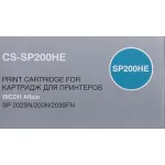 Тонер-картридж Cactus CS-SP200HE (черный; 2600стр; SP 202SN, 200N, 203SFN)