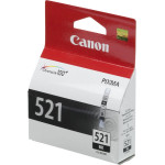 Картридж Canon CLI-521BK (черный; 250стр; 9мл; iP3600, 4600, MP540, 620, 630, 980)