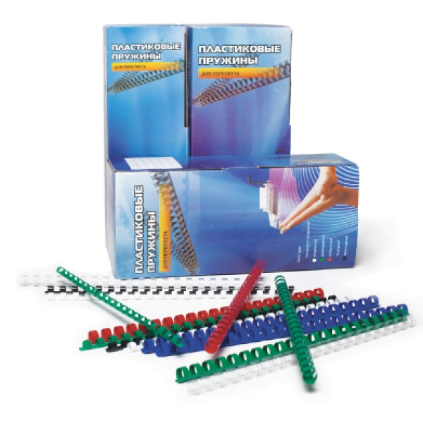 Пружина пластиковая Office Kit BP2040 (14мм, A4, черный)