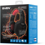 Гарнитура Sven AP-G988MV (оголовье, с проводом, 1.2м, полноразмерные, 2 x mini jack 3.5 mm, 300г)