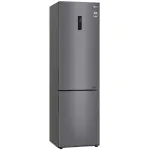 Холодильник LG GA-B509CLSL (No Frost, A+, 2-камерный, объем 419:292/127л, инверторный компрессор, 595x2 030x682см, графит)