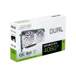 Видеокарта GeForce RTX 4060TI 2565МГц 8Гб ASUS DUAL OC (PCI-E 4.0, GDDR6, 128бит, 1xHDMI, 3xDP)