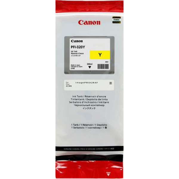 Картридж Canon PFI-320Y (желтый; 300стр; 300мл; imagePROGRAF TM-200, 205, 300, 350, 355)