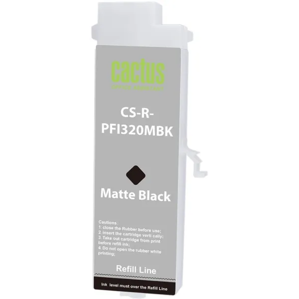 Cactus CS-R-PFI320MBK (черный матовый; 260стр; imagePROGRAF TM-200, 200MFP, 205, 300, 300MFP, 305, 250, 255, 350, 355)