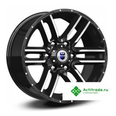 КиК Алгама R17/8J PCD 6x139,7 ЦО 106,1 черный с полированной лицевой поверхностью