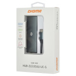 Разветвитель USB DIGMA HUB-2U3.0СAU-UC-G