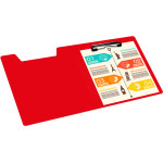 Папка клип-борд Бюрократ PD602RED (A4, пластик, толщина пластика 1,2мм, красный)