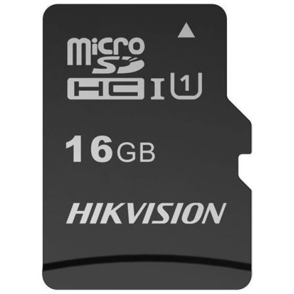 Карта памяти microSDHC 16Гб Hikvision (Class 10, 92Мб/с, UHS-I U1, адаптер на SD)