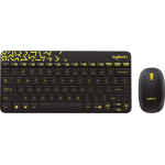 Клавиатура и мышь Logitech Wireless Combo MK240 Black USB (классическая мембранная, светодиодная, кнопок 2, 1000dpi)