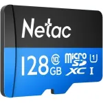 Карта памяти microSDXC 128Гб Netac (Class 10, 80Мб/с, UHS-I U1, адаптер на SD)