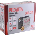 Сварочный аппарат РЕСАНТА САИ-220 (140-260В, инвертор, ММА DC, 10-220A, 7,8кВт)