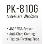Веб-камера A4Tech PK-810G (0,3млн пикс., 640x480, микрофон, автоматическая фокусировка, USB 2.0)
