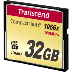 Карта памяти CF 32Гб Transcend (160Мб/с, 1000x)