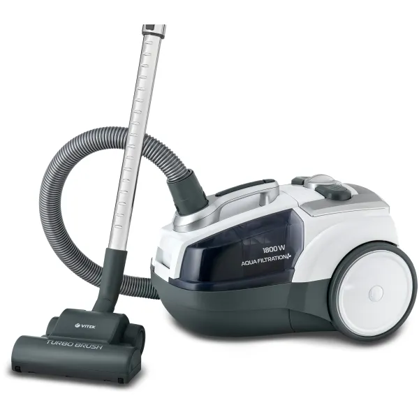 Пылесос VITEK VT-1833 PR (сухая, контейнер, мощность всасывания: 400Вт, пылесборник: 3.5л, потребляемая мощность: 1800Вт)