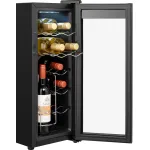 Винный шкаф Weissgauff WWC-12 Bottle (A, 1-камерный, черный)