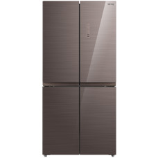 Холодильник Korting KNFM 81787 GM (No Frost, A, 3-камерный, Side by Side, инверторный компрессор, 83,3x177,5x65,5см, коричневый)