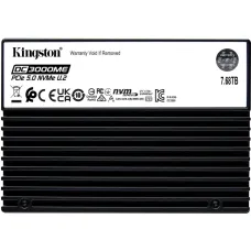 Жесткий диск SSD 7,68Тб Kingston (U.2, 14000/10000 Мб/с, 500000 IOPS, PCIe 5.0 x4, для сервера) [SEDC3000ME/7T6]