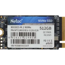 Жесткий диск SSD 512Гб Netac N930ES (2242, 1650/1500 Мб/с, 200000 IOPS, PCI-E, для ноутбука и настольного компьютера) [NT01N930ES-512G-E2X]