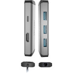 Мультифункциональный хаб Vention (USB 3.1 Type-C (m), USB Type-C (f); 3 x USB 3.0 (f); HDMI (f); RJ45; VGA (f))