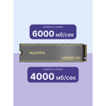 Жесткий диск SSD 1Тб ADATA (2280, 6000/4000 Мб/с, PCIe 4.0 x4 (NVMe))