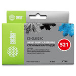 Чернильный картридж Cactus CS-CLI521C (голубой; 9стр; MP540, MP550, MP620, MP630, MP640, MP660)