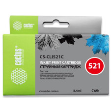 Чернильный картридж Cactus CS-CLI521C (голубой; 9стр; MP540, MP550, MP620, MP630, MP640, MP660) [CS-CLI521C]