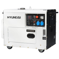 Электрогенератор Hyundai DHY 8000SE (дизельный, однофазный, пуск электрический, 6,5/6кВт)