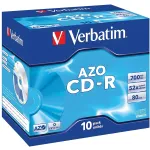 Диск CD-R Verbatim (0.68359375Гб, 52x, jewel case, 10)