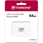 Карта памяти microSDXC 64Гб Transcend (Class 10, 100Мб/с, UHS-I U1, без адаптера)