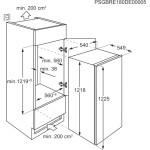 Холодильник полностью встраиваемый Electrolux LRB3AE12S (A++, 548x1218x549см)