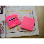 Блок самоклеящийся Hopax 21165 (бумага, малиновый, 76x76мм, 100листов, 70г/м2)