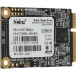 Жесткий диск SSD 128Гб Netac N5M (mSATA, 510/440 Мб/с, SATA 3Гбит/с, для ноутбука и настольного компьютера)