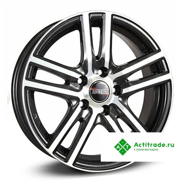 Tech Line 529 R15/6J PCD 4x100 ET 38 ЦО 67,1 черный с полированной лицевой поверхностью