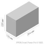 ИБП Ippon Smart Power Pro II 1600 (интерактивный, 1600ВА, 960Вт, 4xIEC 320 C13 (компьютерный))